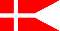 [Denmark naval/state flag - double pointed]