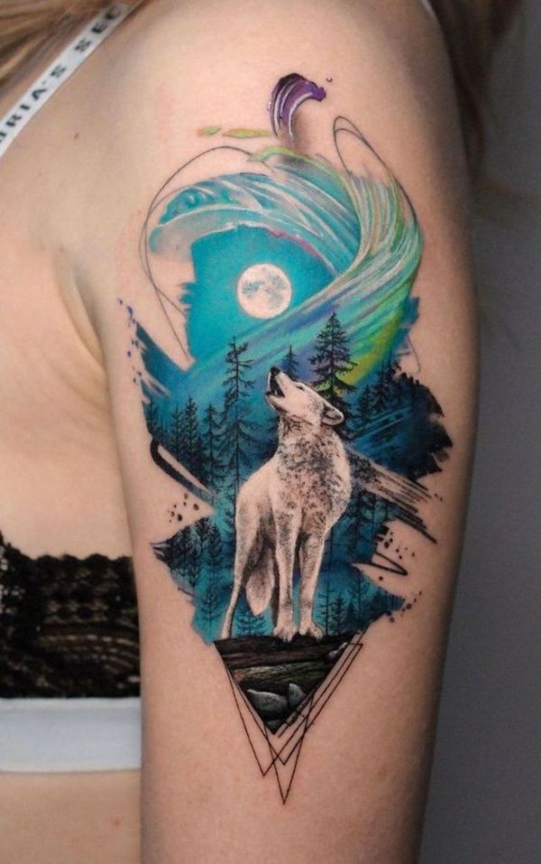 Small Wolf Women Tattoo Ideas  Small wolf tattoo Wolf tattoos Tattoos  for women small