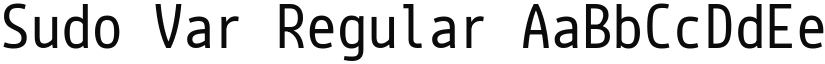 Sudo Var font download