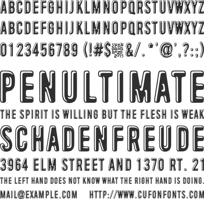 I love you font preview