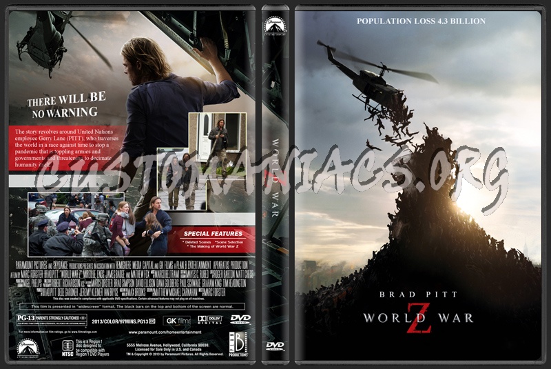 World War Z dvd cover