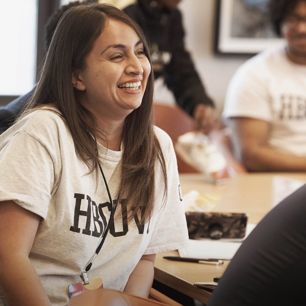 Woman laughing