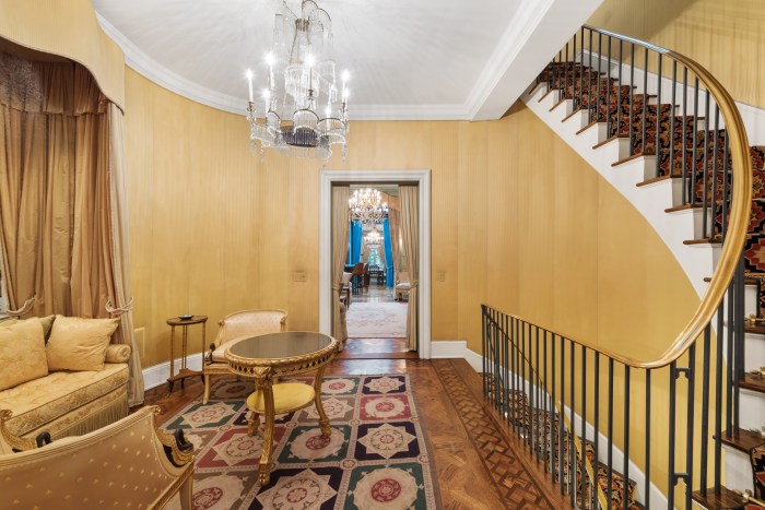 inside a luxury home featuring staircase on Manhattan's Upper East Side