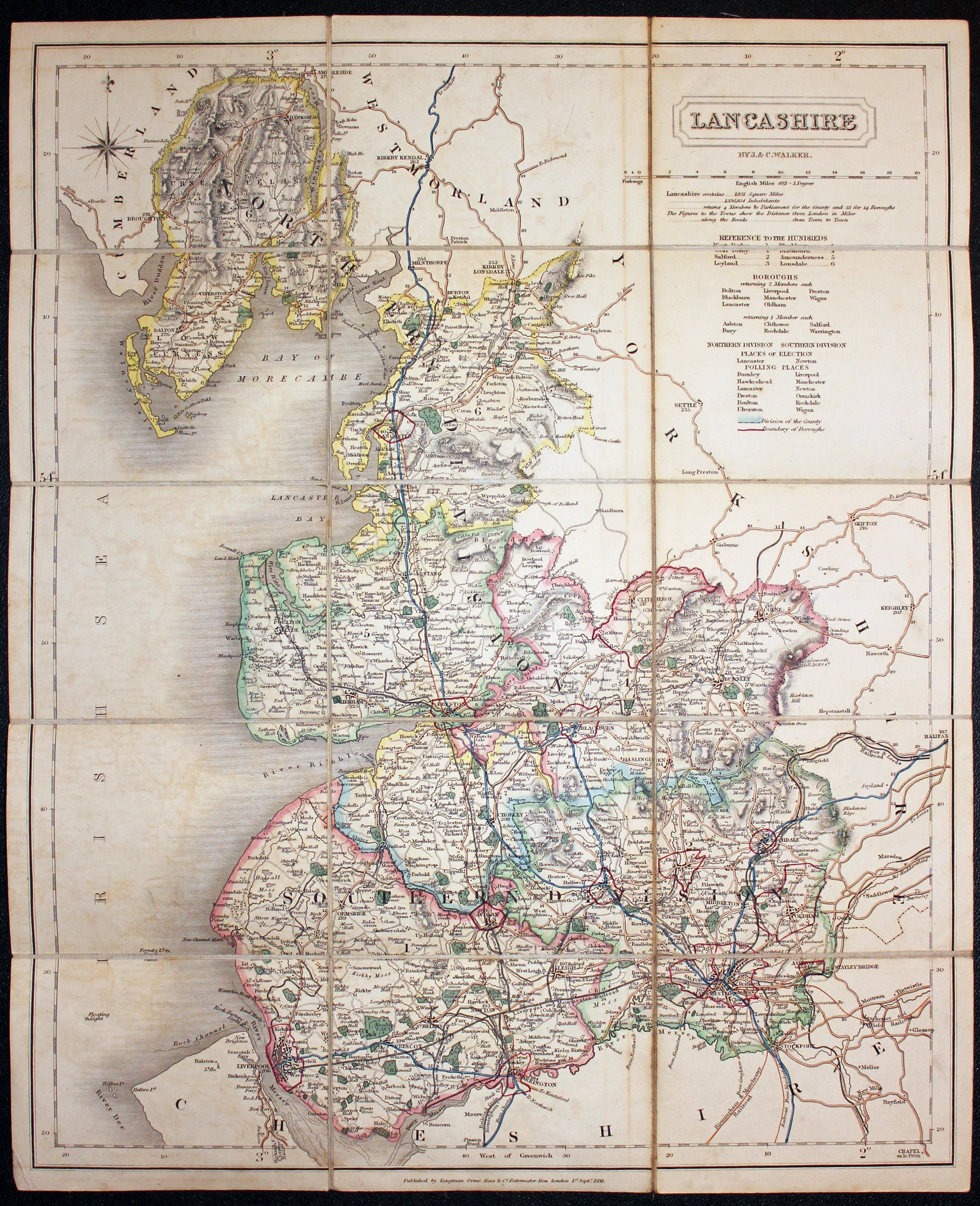 Old Maps Of Lancashire England