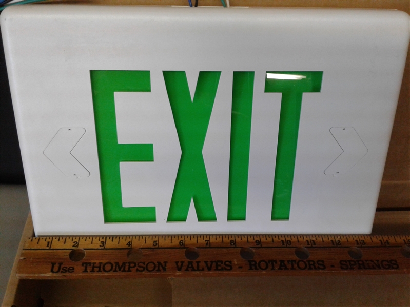 Lighted Exit Sign