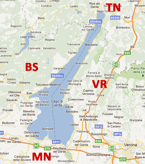 Lago Di Garda Map