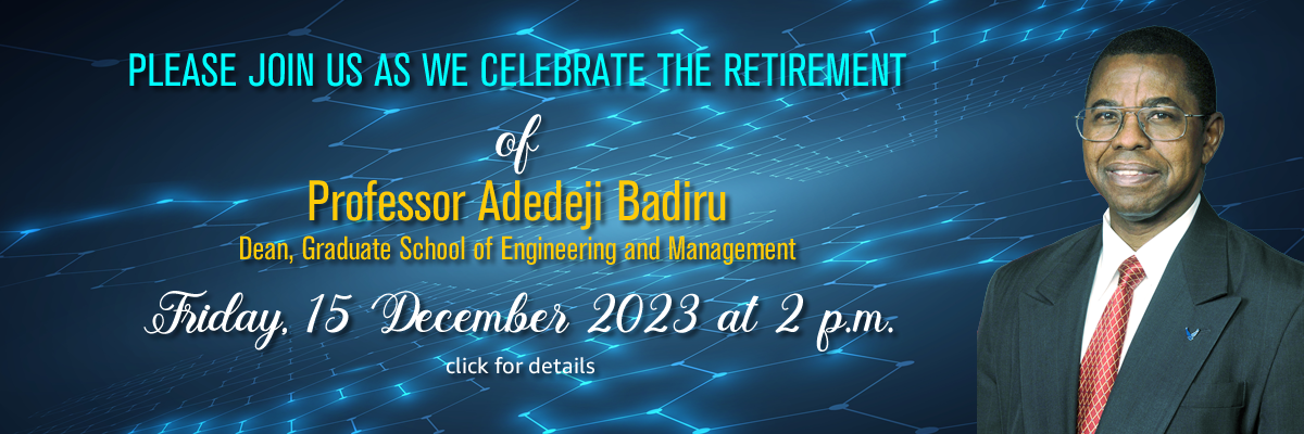 Dr. Badiru Retirement