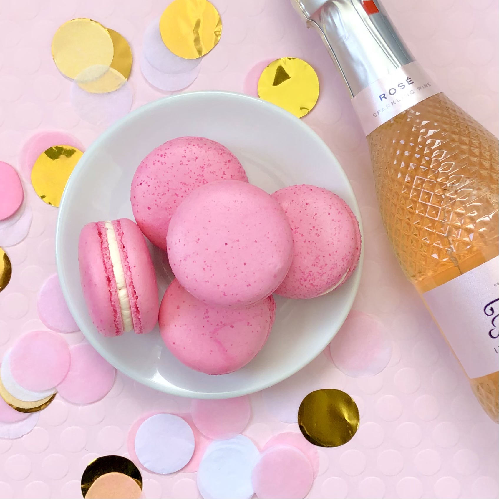 Pink Champagne Macaron