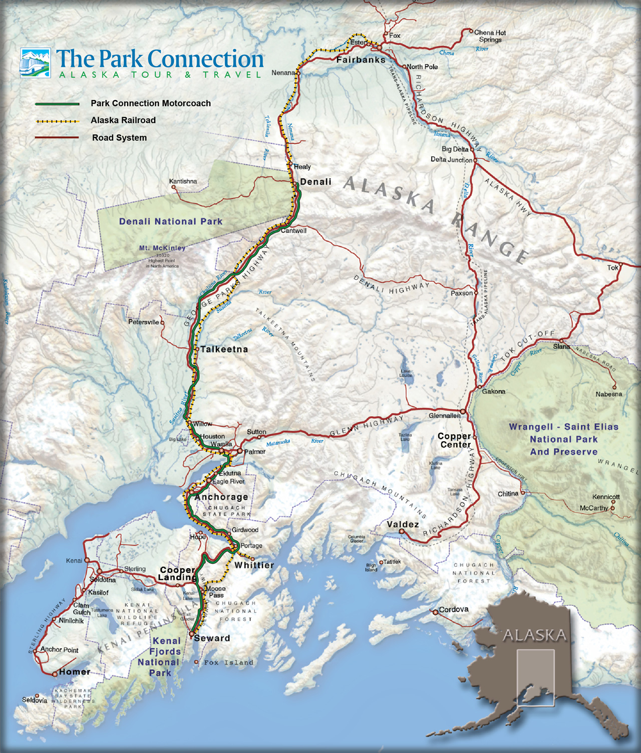 Alaska Highway Map