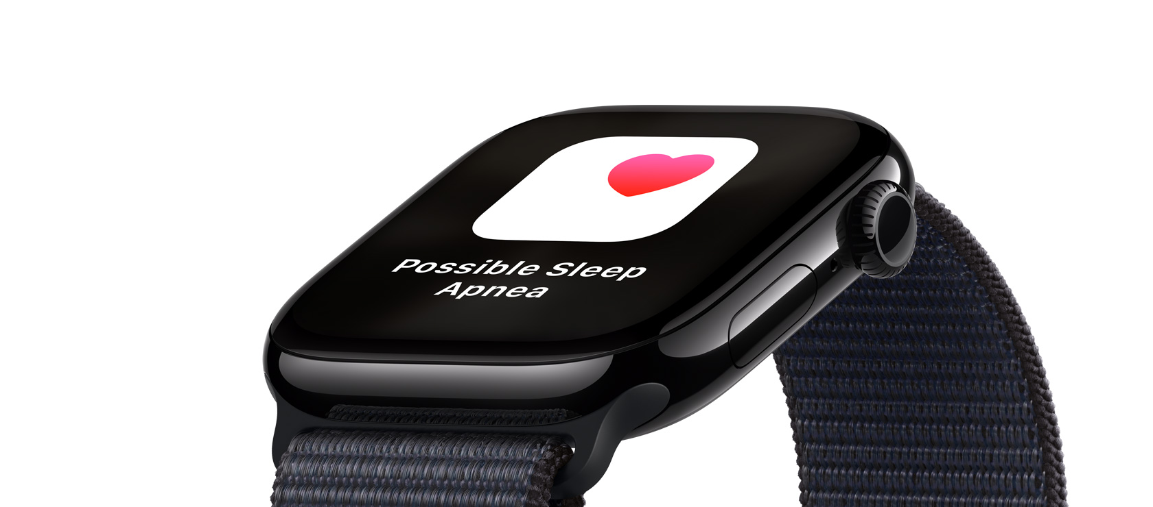 The Possible Sleep Apnea notification on an Apple Watch Series 10.