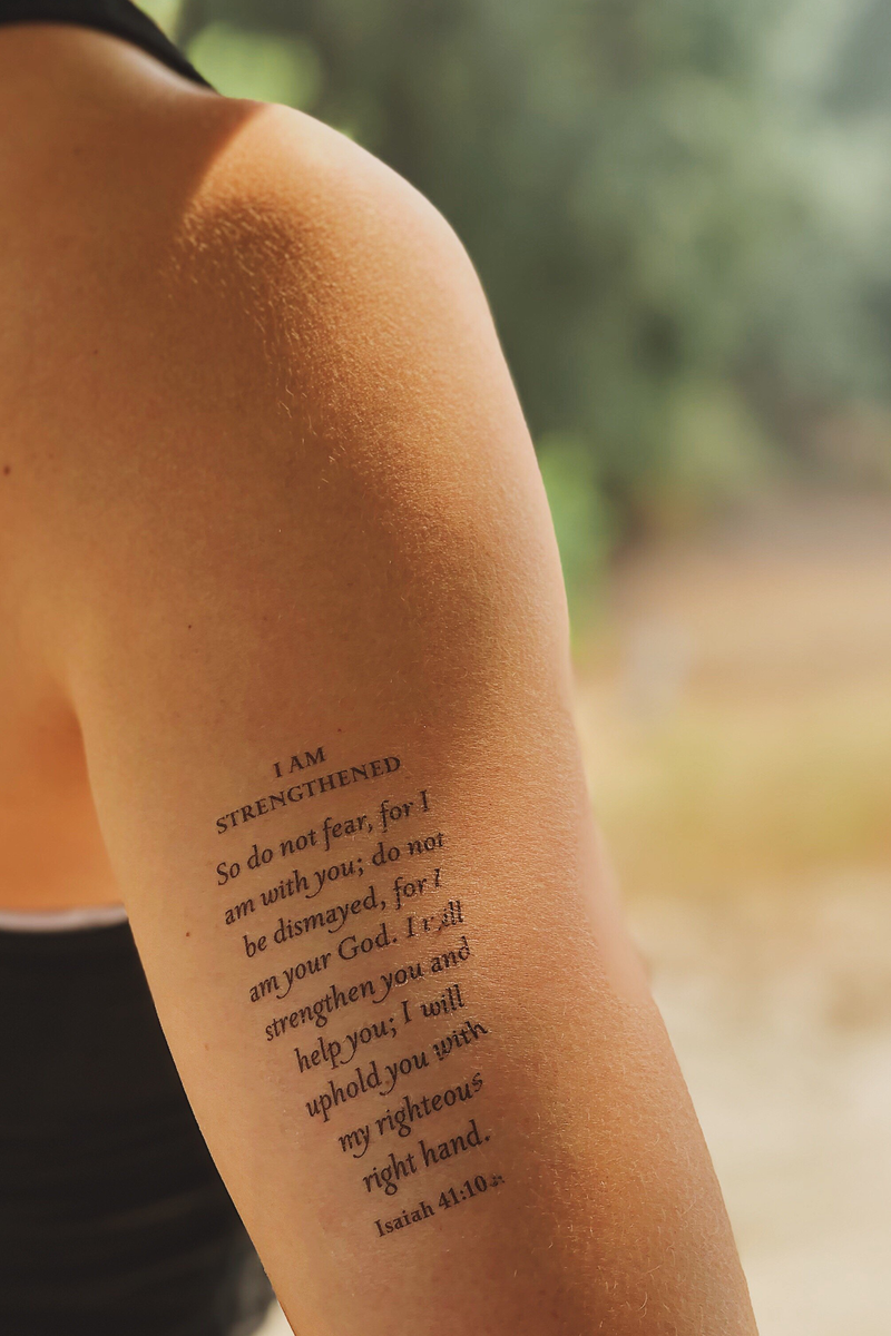 30 Cool And Inspirational Bible Verse Tattoos 2023