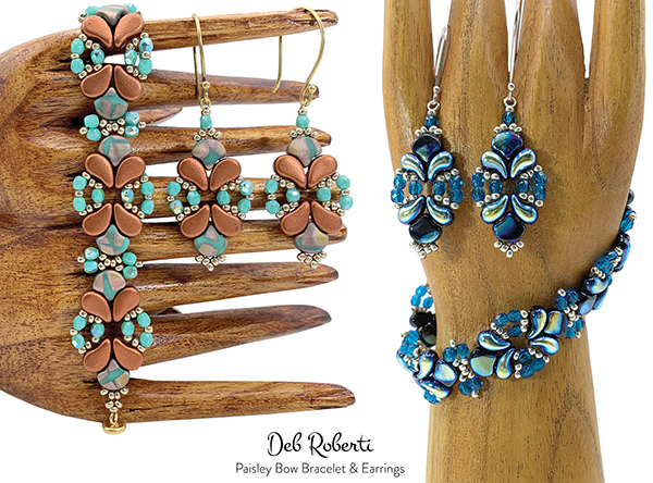 Paisley Bow Bracelet & Earrings