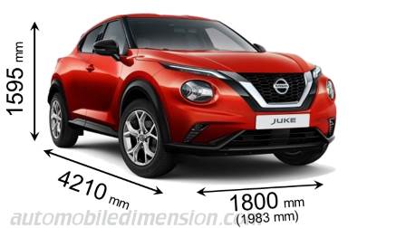 Nissan Juke length x width x height