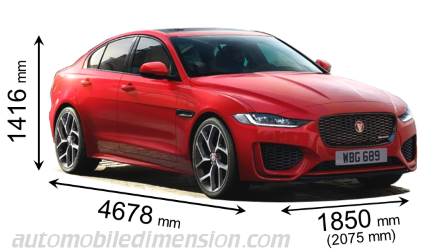 Jaguar XE size