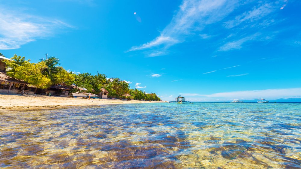 Moalboal beach in Cebu Philippines