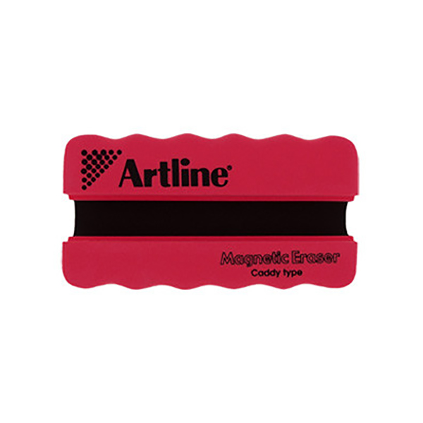 Artline Magnetic Whiteboard Eraser with Holder - Red (pc)