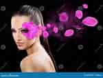 Image result for femmes avec Une fleurs. Size: 150 x 113. Source: fr.dreamstime.com