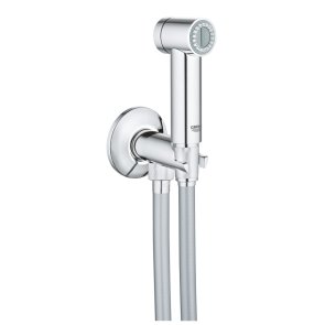 Grohe Sena Trigger Spray 30 Dušas klausules komplekts, ar noslēdzošo ventili un izvadu no sienas, 1250mm, hroms