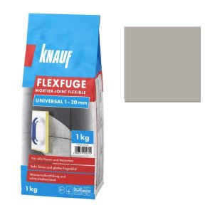 Knauf Flexfuge Universal Cementa bāzes flīžu šuvotājs, smilšu pelēks, 1kg