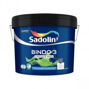 Sadolin Bindo 3 Dziļi matēta krāsa sienām un griestiem BW 9L