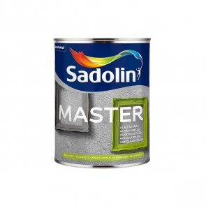 Sadolin Master Pusmatēta krāsa koka un metāla virsmām BW 1L