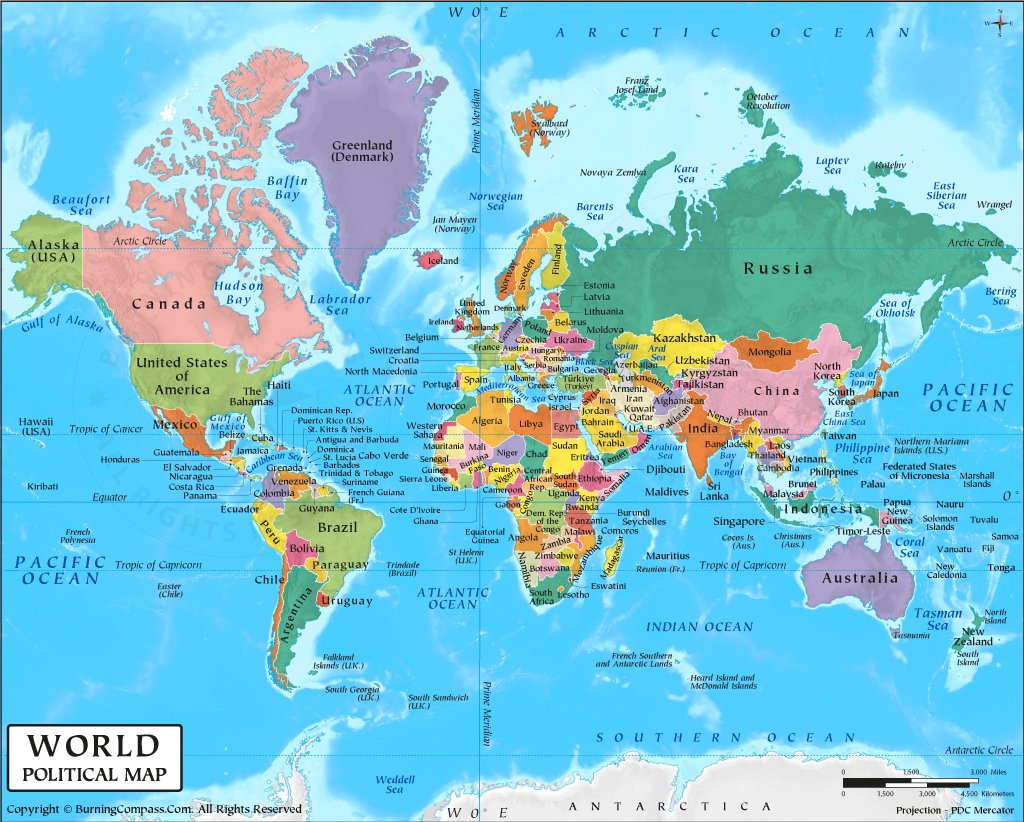 World Map Puzzle Naming The Countries And Their Geographical | lupon.gov.ph