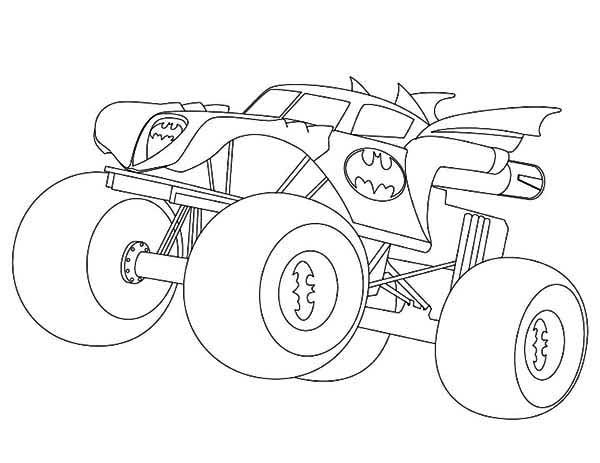 Batman Monster Truck Coloring Pages - Get Coloring Pages