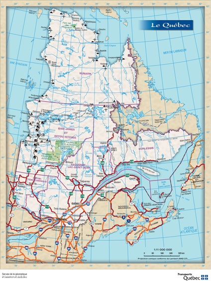 Quebec Road Map