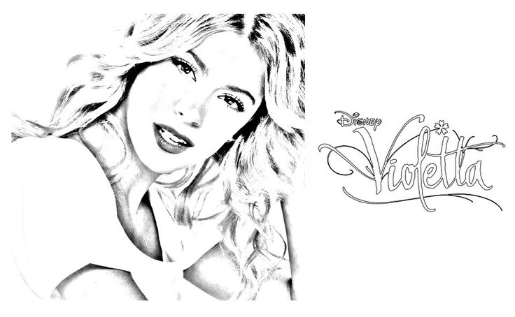 Les 9 Meilleures Images Du Tableau Coloriage Violetta Sur intérieur Dessin Violetta A Colorier