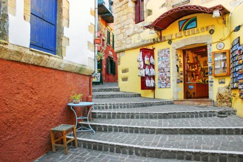 Exploring the local market of Chania.