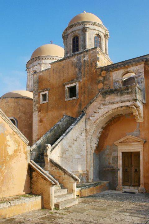 Agia Triada Tsagarolon is the largest of all monasteries in Crete.