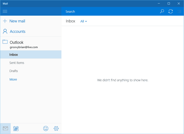 Change Windows 10 Mail Background Image or Make it Blank