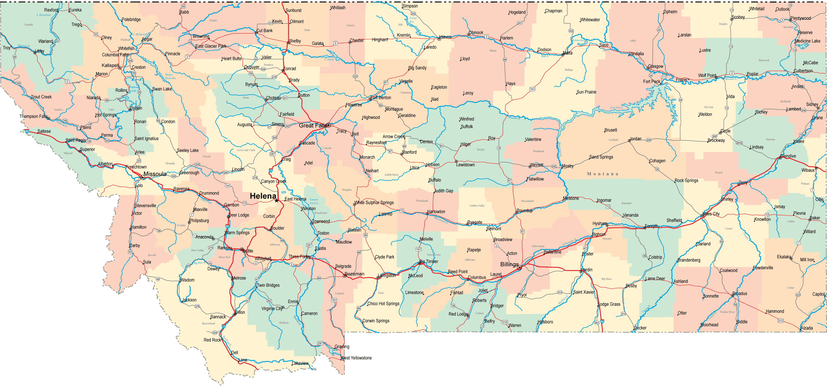 Montana Map