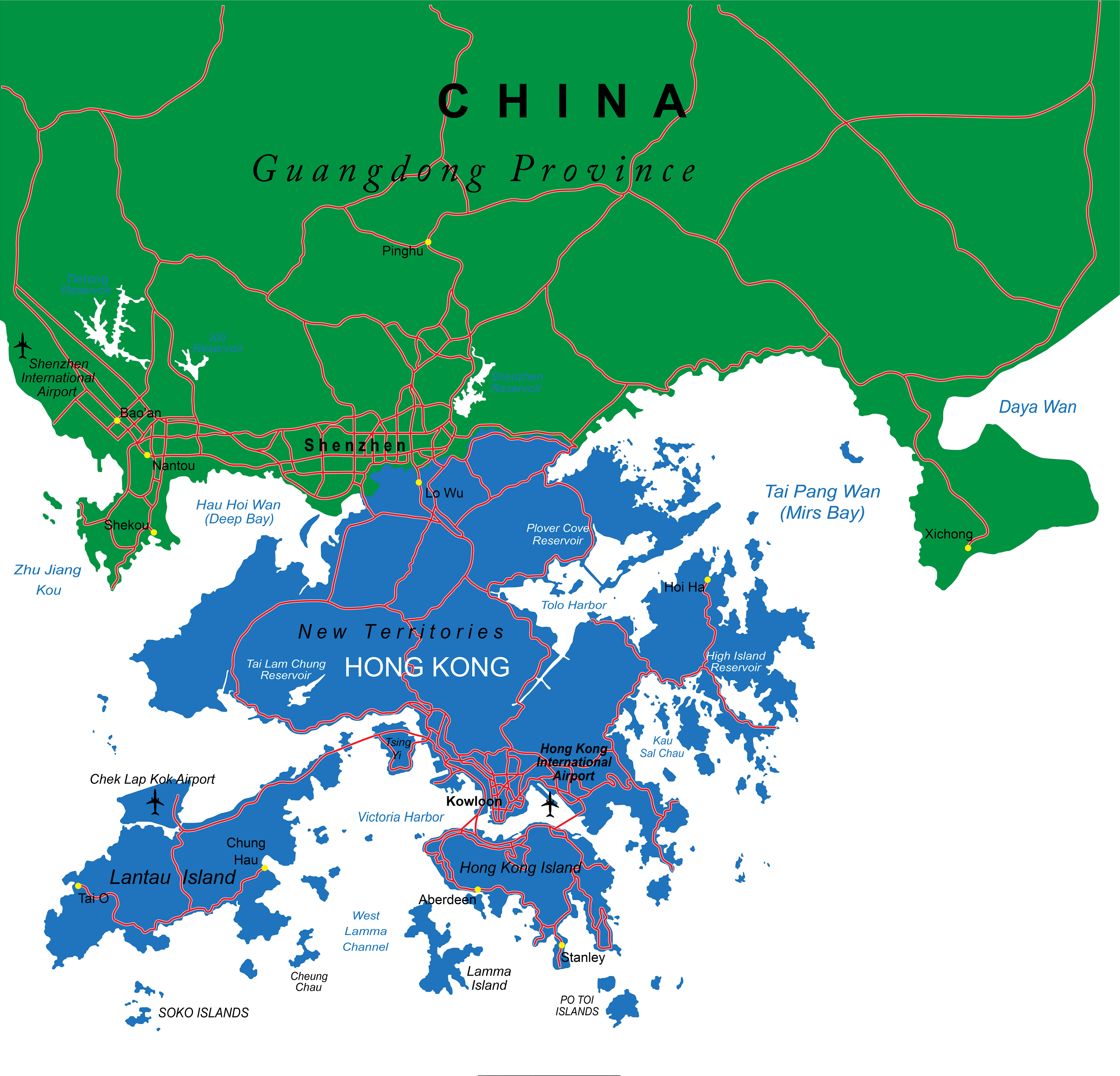 Hong Kong In World Map - United States Map