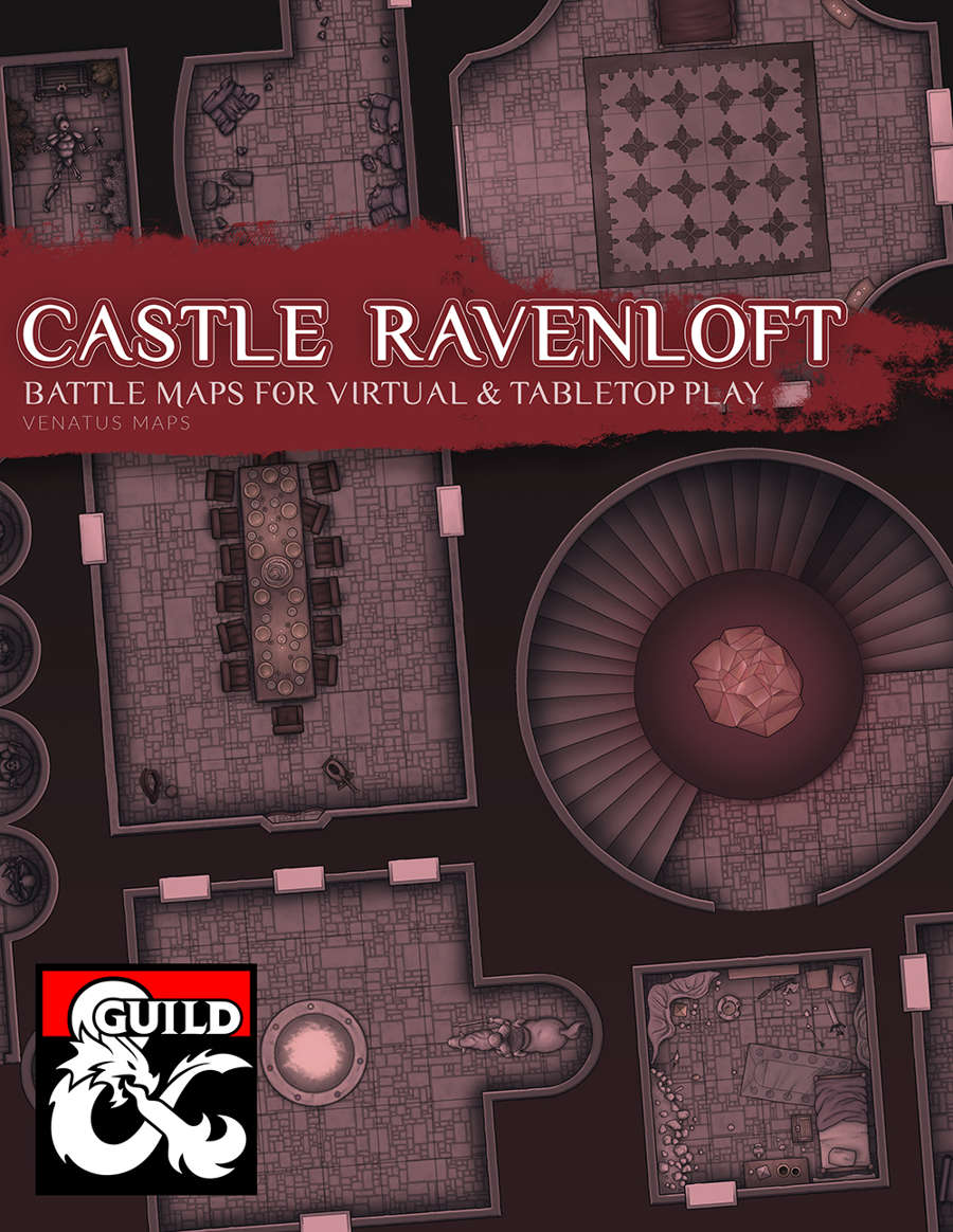 Castle Ravenloft Battle Maps Dungeon Masters Guild Dungeon Masters Guild