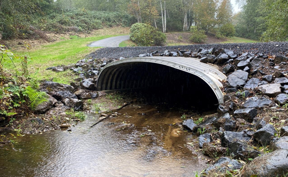 Properly designed culvert