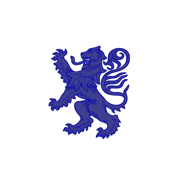 Blue Lion PNG Clip art