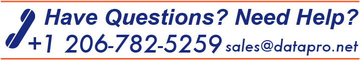 Contact us at 800-727-8890 or sales@datapro.net