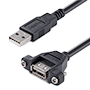 USB Panel-Mount Type A Cable