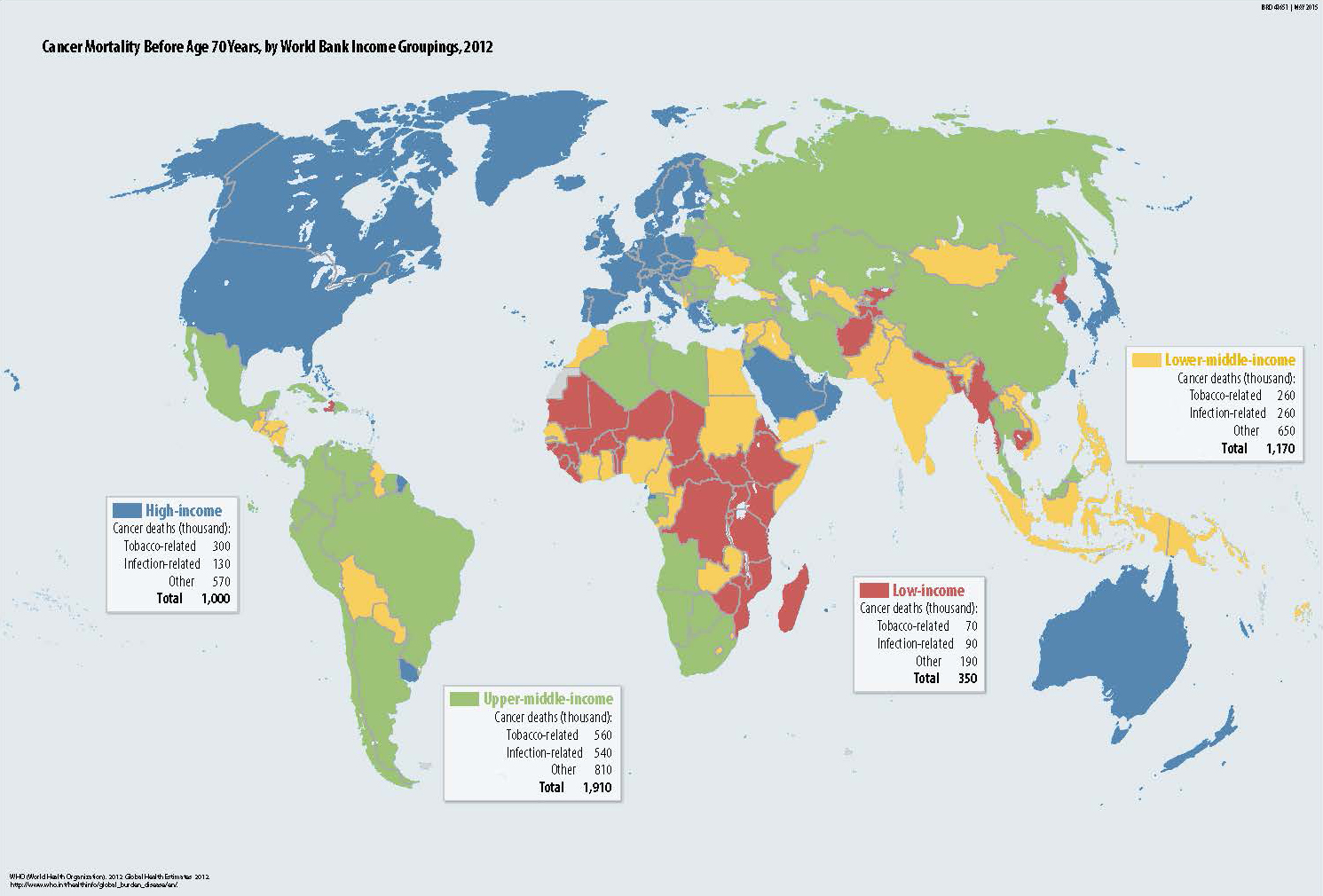 Cancer Map Of The World - United States Map