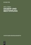 book: Dasein und Bestimmung