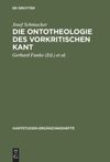 book: Die Ontotheologie des vorkritischen Kant