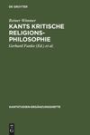 book: Kants kritische Religionsphilosophie