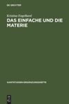 book: Das Einfache und die Materie