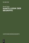 book: Kants Logik der Begriffe