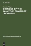 book: Critique of the Quantum Power of Judgment