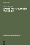 book: Kants Kriterium der Wahrheit