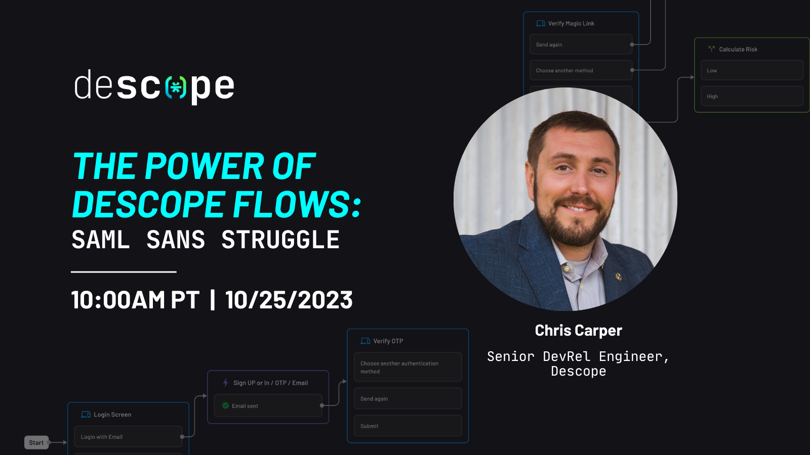 The Power of Descope Flows SSO webinar thumbnail