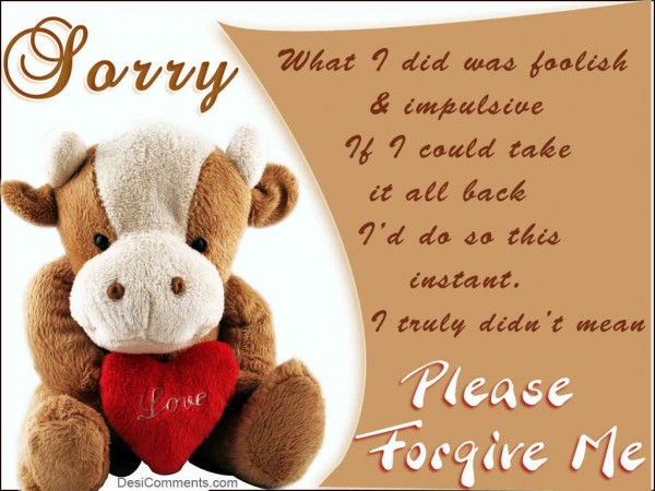 Please Forgive Me