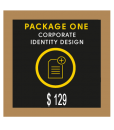 Bronze Custom Stationery Design Package